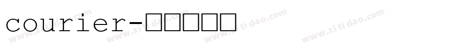 courier字体转换