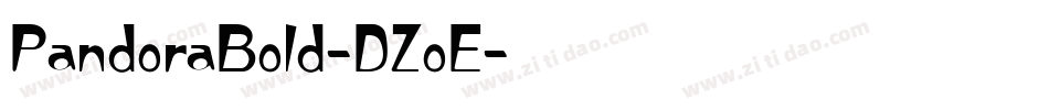 PandoraBold-DZoE字体转换