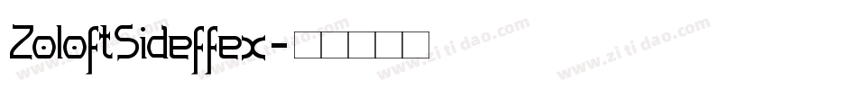 ZoloftSideffex字体转换