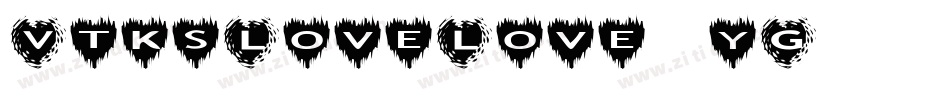VtksLoveLove-yG23字体转换