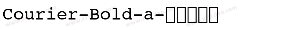 Courier-Bold-a字体转换