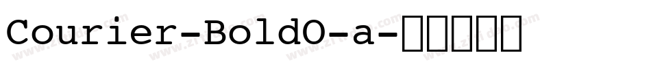 Courier-BoldO-a字体转换