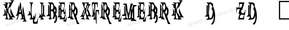 KaliberXtremeBrk-D8Zd字体转换