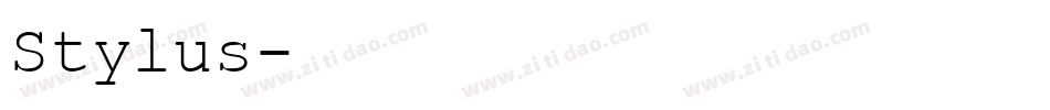 Stylus字体转换
