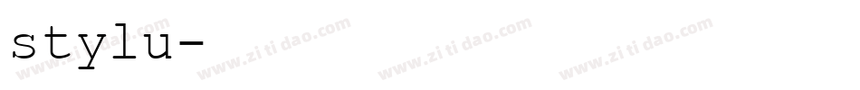 stylu字体转换