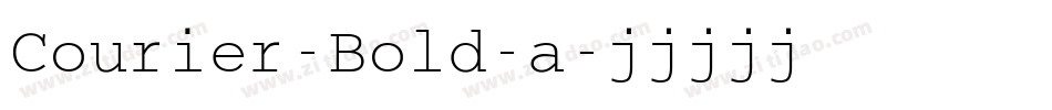 Courier-Bold-a字体转换