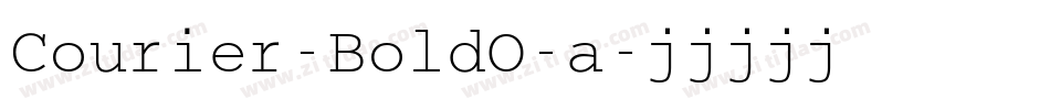 Courier-BoldO-a字体转换