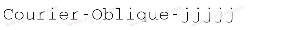 Courier-Oblique字体转换