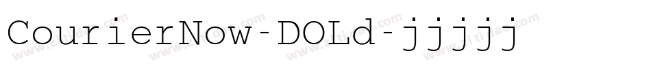 CourierNow-DOLd字体转换