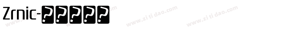 Zrnic字体转换