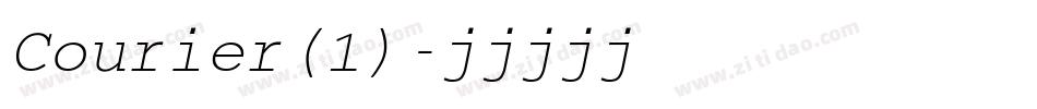 Courier(1)字体转换