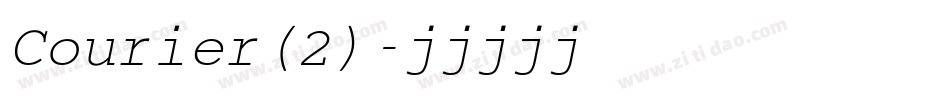 Courier(2)字体转换