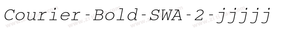 Courier-Bold-SWA-2字体转换