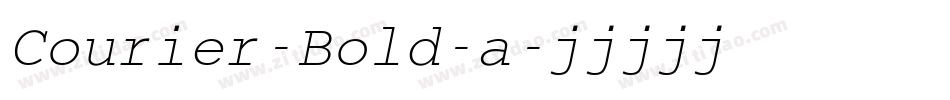 Courier-Bold-a字体转换