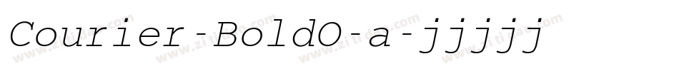 Courier-BoldO-a字体转换