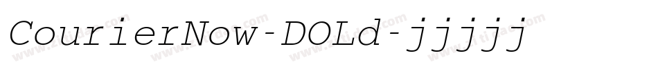 CourierNow-DOLd字体转换