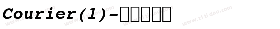 Courier(1)字体转换