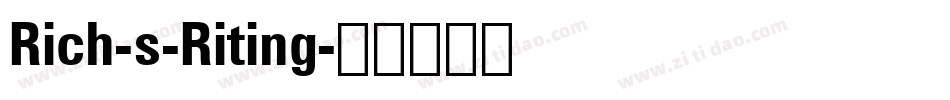 Rich-s-Riting字体转换
