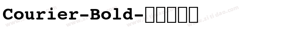 Courier-Bold字体转换
