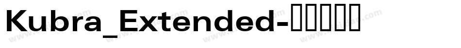Kubra_Extended字体转换