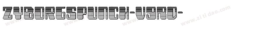 ZyborgsPunch-v9RD字体转换