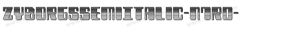 ZyborgsSemiItalic-n7r0字体转换