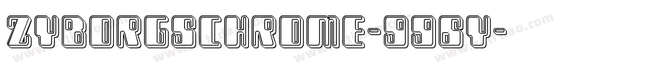 ZyborgsChrome-G96y字体转换