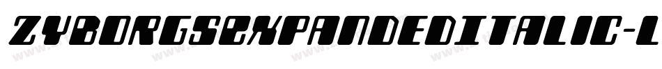 ZyborgsExpandedItalic-lv8e字体转换