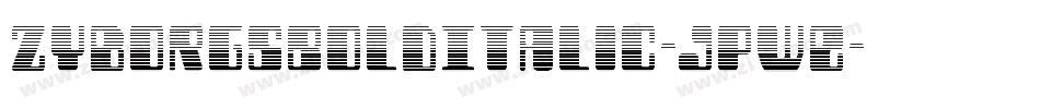 ZyborgsBoldItalic-JPWE字体转换