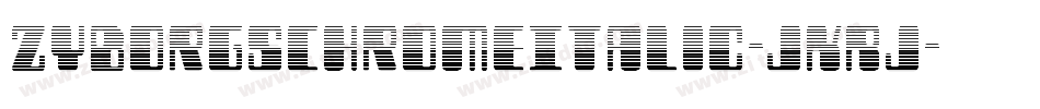 ZyborgsChromeItalic-jKRj字体转换