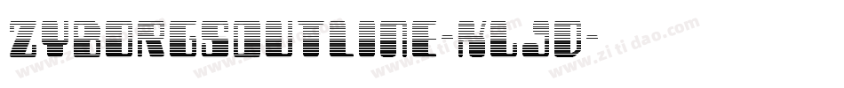 ZyborgsOutline-KLJD字体转换