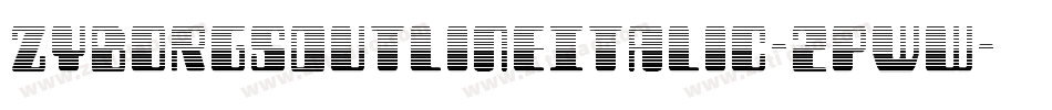 ZyborgsOutlineItalic-2pWw字体转换