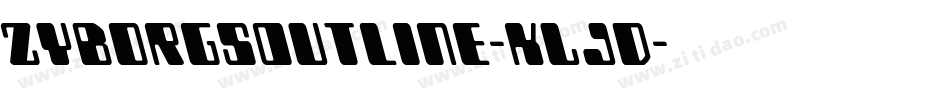 ZyborgsOutline-KLJD字体转换