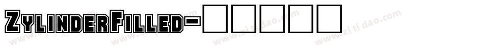 ZylinderFilled字体转换