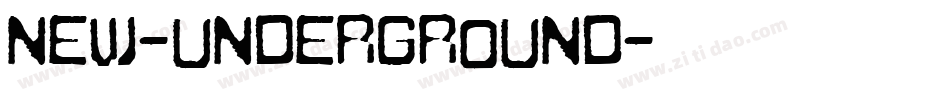 New-Underground字体转换