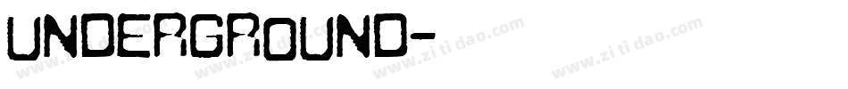 Underground字体转换
