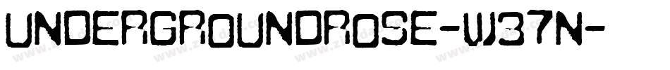 UndergroundRose-W37n字体转换