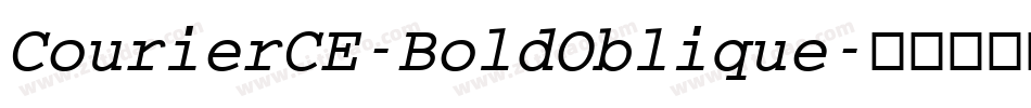 CourierCE-BoldOblique字体转换