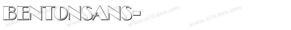 Bentonsans字体转换