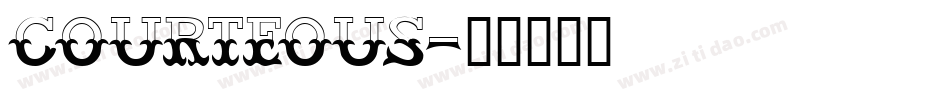 Courteous字体转换