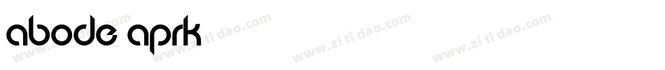 Abode-apRK字体转换