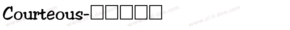 Courteous字体转换
