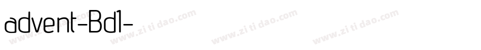 advent-Bd1字体转换