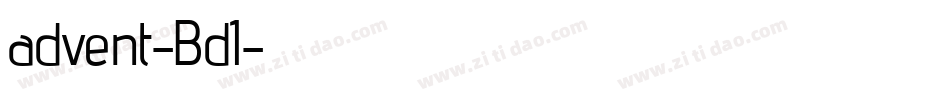 advent-Bd1字体转换