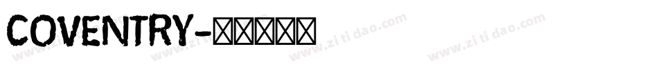 COVENTRY字体转换
