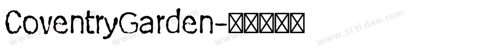 CoventryGarden字体转换
