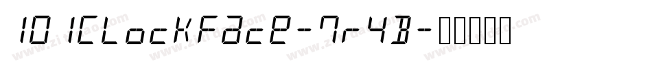 101ClockFace-7r4B字体转换