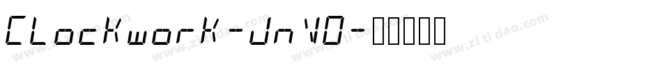 Clockwork-jnVO字体转换