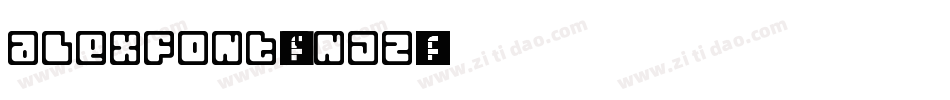 Alexfont-VnjZ字体转换