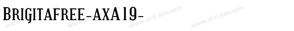 Brigitafree-axA19字体转换